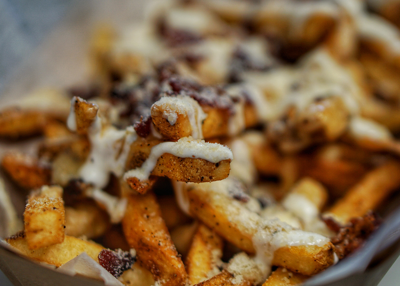 BoxBurger Loaded Fries with crispy toppings
