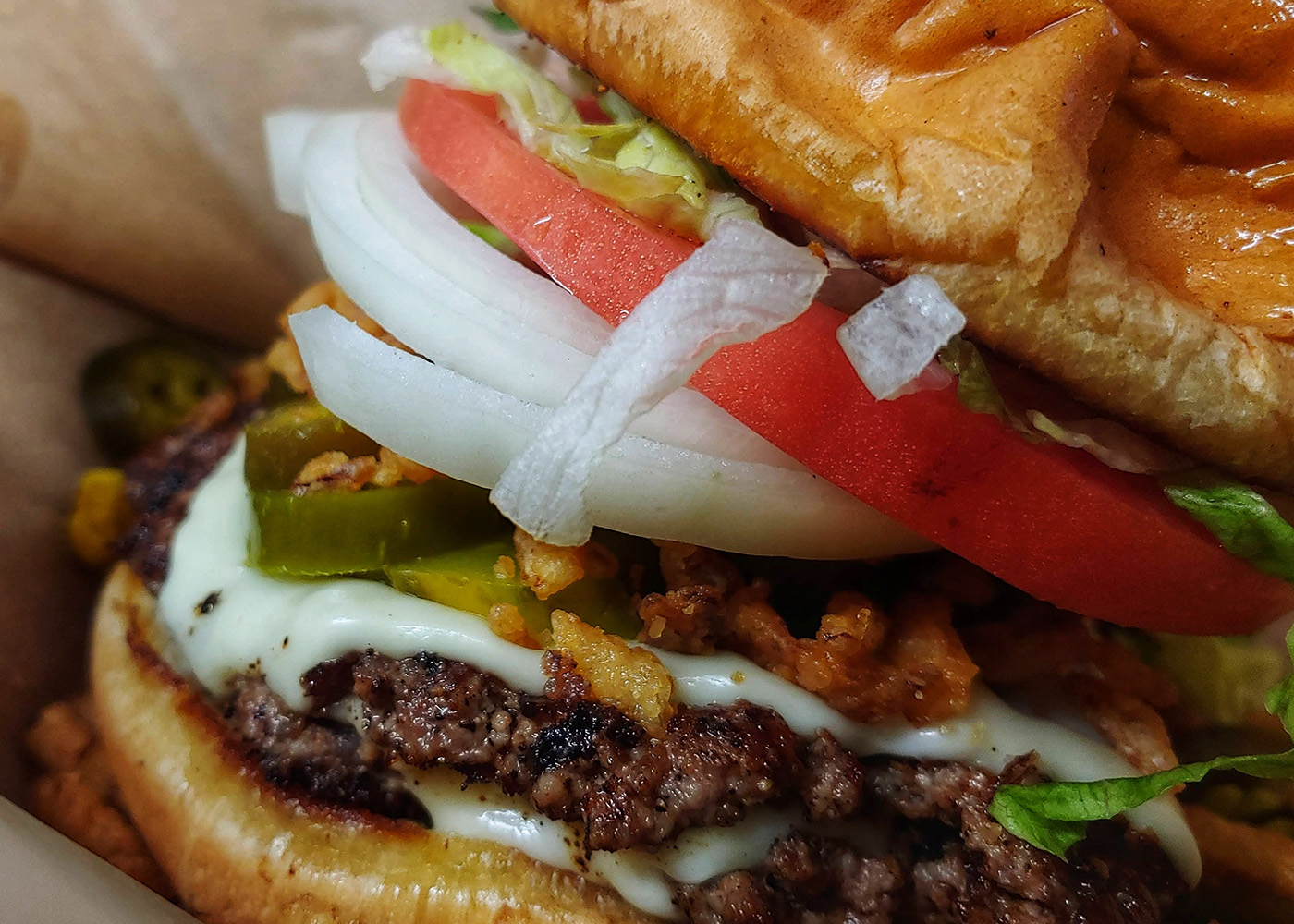Custom built custom smash burger options